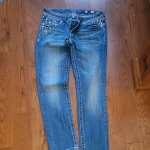 Miss Me Women's Blue Studded Jeans
